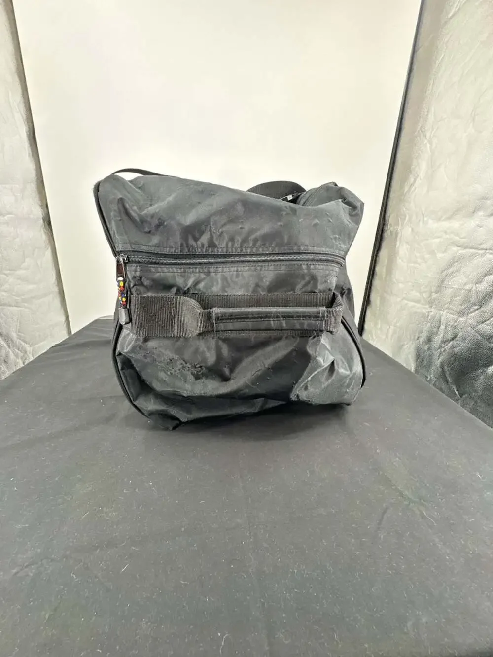 Vintage Eddie Bauer EBTEK Black Nylon Gear Duffle Bag